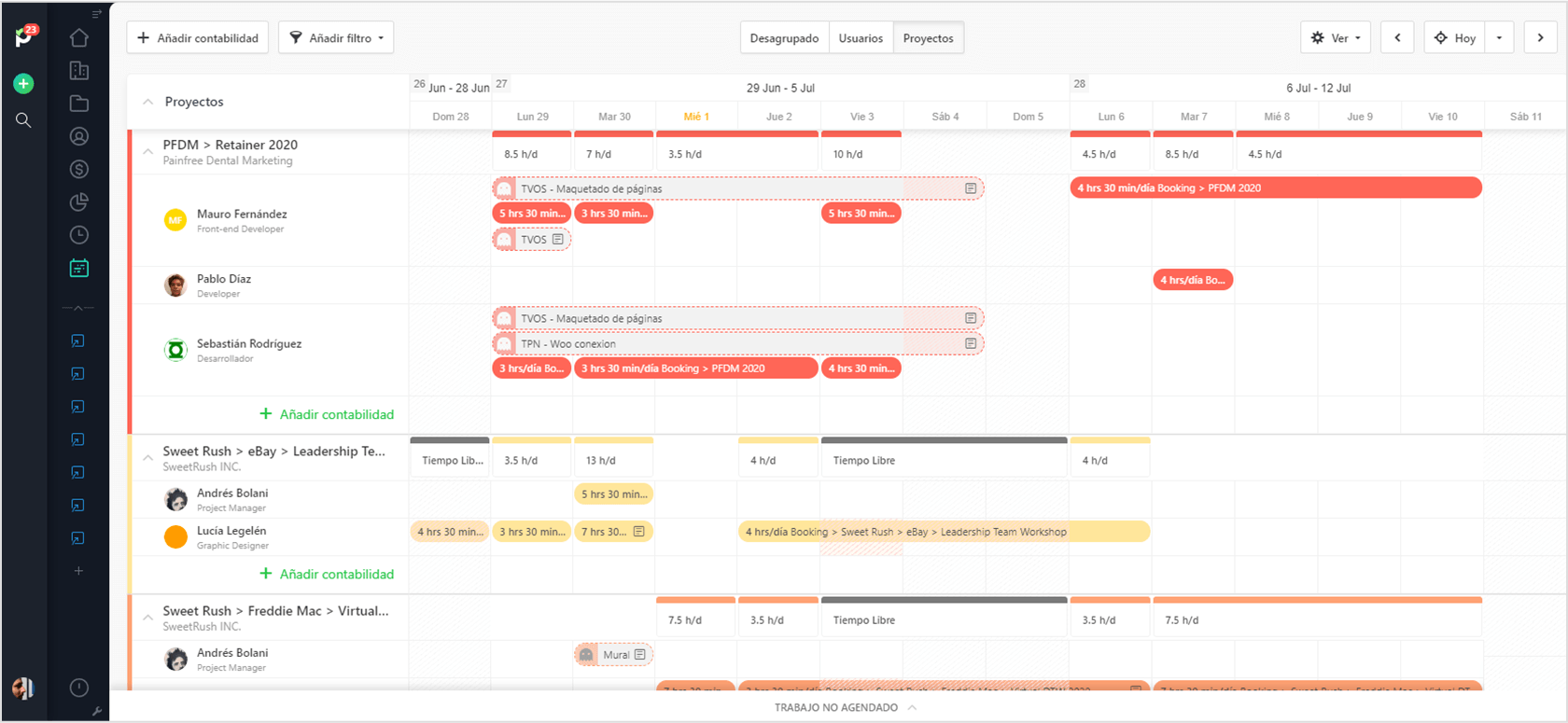 Paymo Team Scheduler