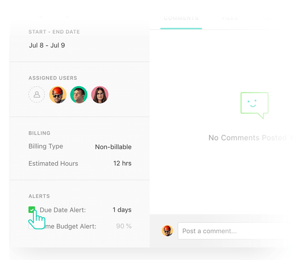 task due date notification