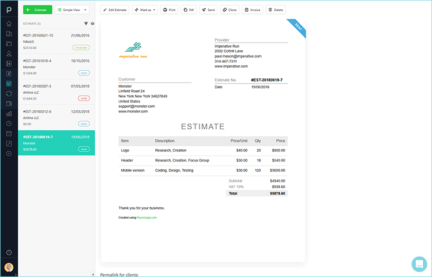 estimate
