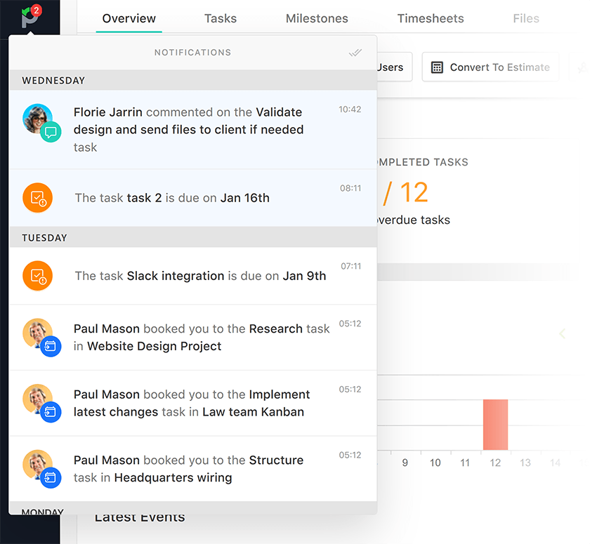 work management software notifications