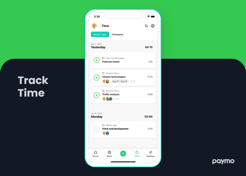 Paymo time tracker