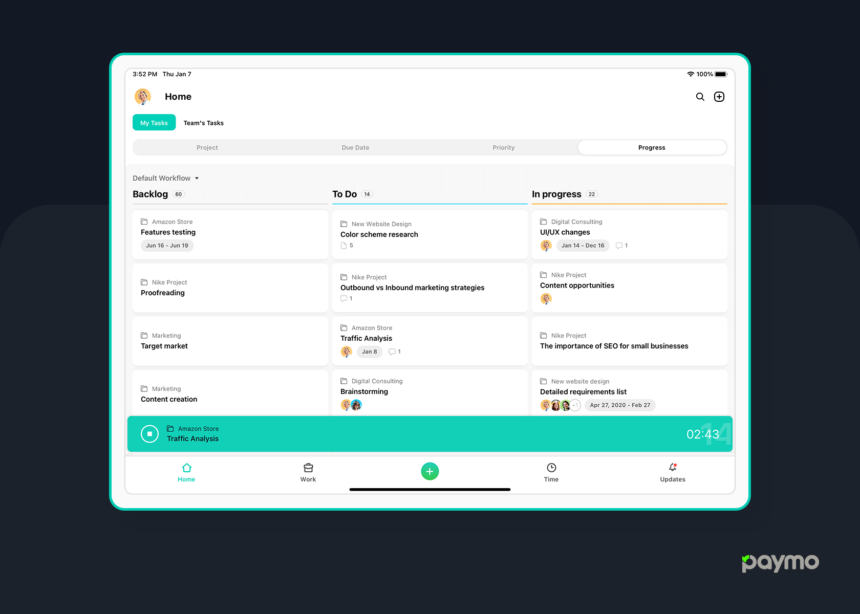 Introducing: A Fresh Project Management App For Mobile • Paymo