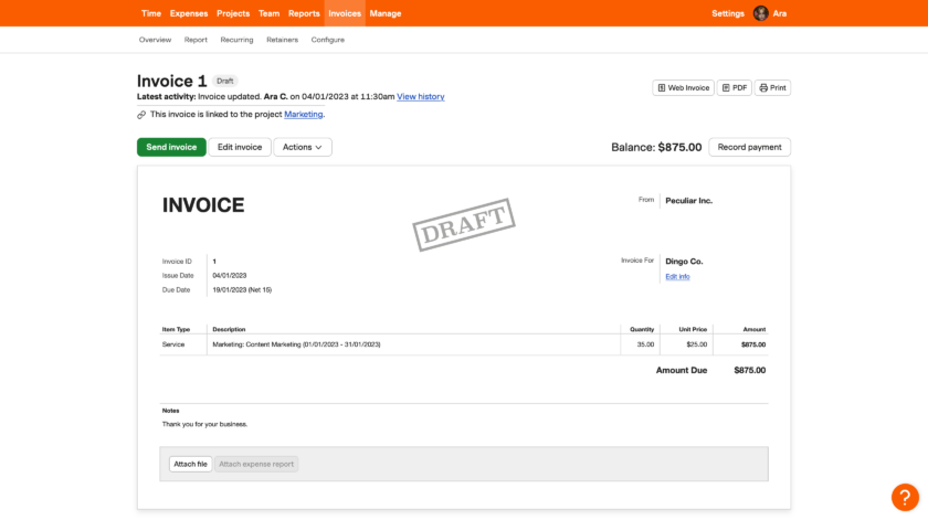 100% FREE Invoicing Software